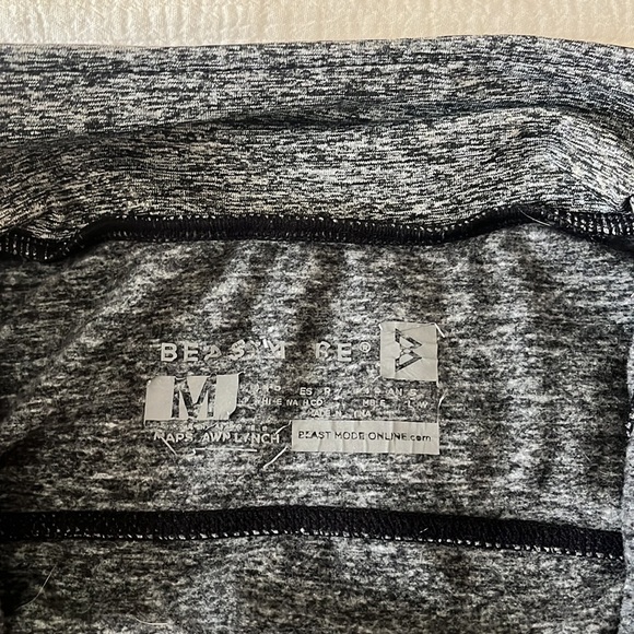 Beast Mode charcoal grey women’s full zip training jacket sz medium - Picture 4 of 5